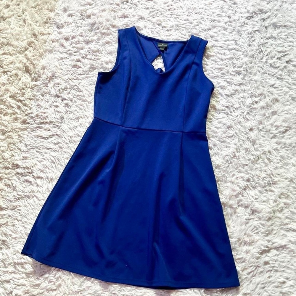 Royal Blue Classic Timeless Colorful Vivid Bold Office Teacher Dress Womens 10